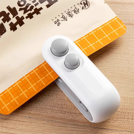 2-in-1 Mini Snack Sealer USB Rechargeable Portable Bag Cutter & Sealer for Snack Storage Travel Packing Kitchen Organization Leak-Proof Moisture-Resistant Great Gift for Food Lovers Couples BFFs