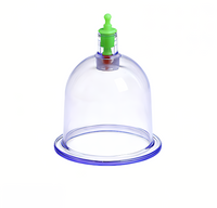 Chinese Cupping Set 6 Pcs with Hand Pump for Body Relief - No Flame Needed 4-pack solar