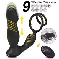 Anal Dildo Vibrator Wireless Remote APP Prostate Massager Butt Plug Delayed Thrusting Ejaculation Cork Ring Sex Toys for Men