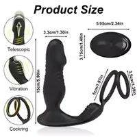 Anal Dildo Vibrator Wireless Remote APP Prostate Massager Butt Plug Delayed Thrusting Ejaculation Cork Ring Sex Toys for Men