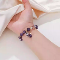 Amethyst Cat's Eye Bracelet: Elegant Simplicity for Everyday Wear - 3x10x10cm, 15g, Subtle Romance Design bracelet gemstone
