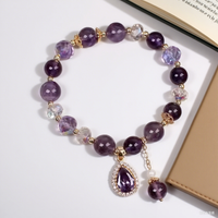 Amethyst Cat's Eye Bracelet: Elegant Simplicity for Everyday Wear - 3x10x10cm, 15g, Subtle Romance Design bracelet gemstone