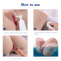 Half Body Big Ass with 3 speeds 4 modes thrusting Real Vagina Women Ass Adult Masturbation Doll Sex Doll For Man