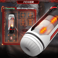 One-click Orgasm with 4 Thrusting & Heating Future Machina Masturbator Cup
