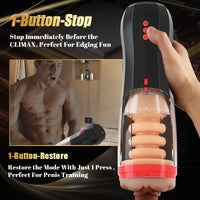 CLIMBER Lifelike Automatic 5 Sucking 10 Vibrating Male Masturbation Cup
