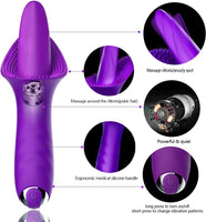 10 Modes Dildo Tongue Vibrator Nipple Massage