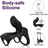 Dual-Motor Penis Ring Couple Vibrator