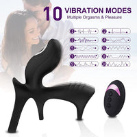 Dual-Motor Penis Ring Couple Vibrator