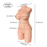 Half Body Torso Sex Doll with Big Breasts 20.28lb - Maia