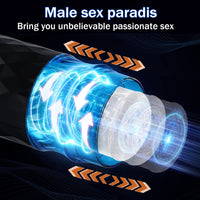 Male Masturbators Cup Telescopic Rotation Penis Stimulation Electric Pocket Pussy Vagina Blowjob Adult Sex Toy for Male