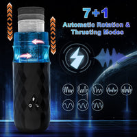 Male Masturbators Cup Telescopic Rotation Penis Stimulation Electric Pocket Pussy Vagina Blowjob Adult Sex Toy for Male