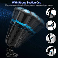 Male Masturbators Cup Telescopic Rotation Penis Stimulation Electric Pocket Pussy Vagina Blowjob Adult Sex Toy for Male