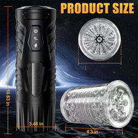 Cedric-7 Thrusting & Rotating Modes with Strong Suction Cup for Penis Stimulation Male Masturbator Cup