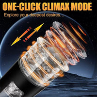 Cedric-7 Thrusting & Rotating Modes with Strong Suction Cup for Penis Stimulation Male Masturbator Cup