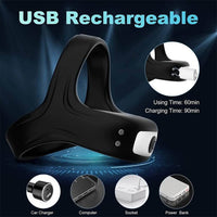 Vibrating Penis Ring for Men Erection Support