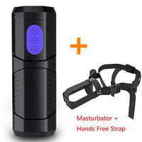 Wearable Automatic Masturbator Cup Sucking Sex Machine for Men Telescopic Rotating Male Masturbation Pussy Blowjob Toys Adult18+