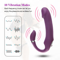 Heating Dildo Vibrator for G-Spot & Clitoral Stimulation