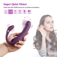 Heating Dildo Vibrator for G-Spot & Clitoral Stimulation