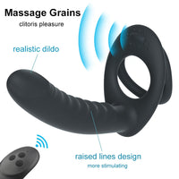 Double Penetration Strap on Vibrator For Couples