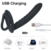 Double Penetration Strap on Vibrator For Couples