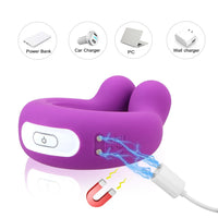 Cock Ring Couple Vibrator for Penis & Clitoral Stimulation
