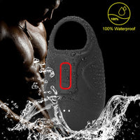 10 Modes Men Scrotum Massager Male Chastity Cage Testicle Bondage Vibrator