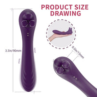 Clitoral Vibrator Trio of Fondling Nubs G Spot Dildo Vibrator